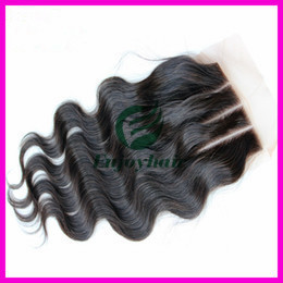 Lace top closure 4''x4'' ,brazilian virgin hair natural color body wave 10''-24''length