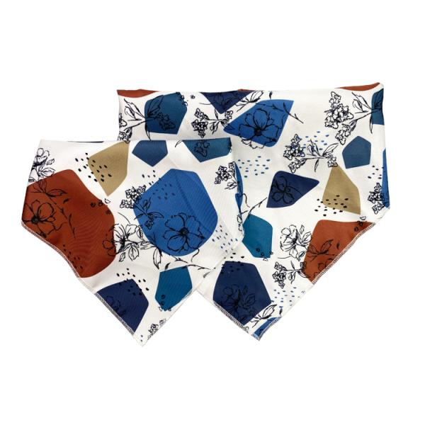 Стиль цветка персонализировал воротник Bandana любимца ткани Tc Bandana любимца