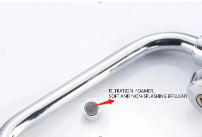 Медленный бассейнный кран с одной ручкой Спрейер для горячей и холодной воды для раковины