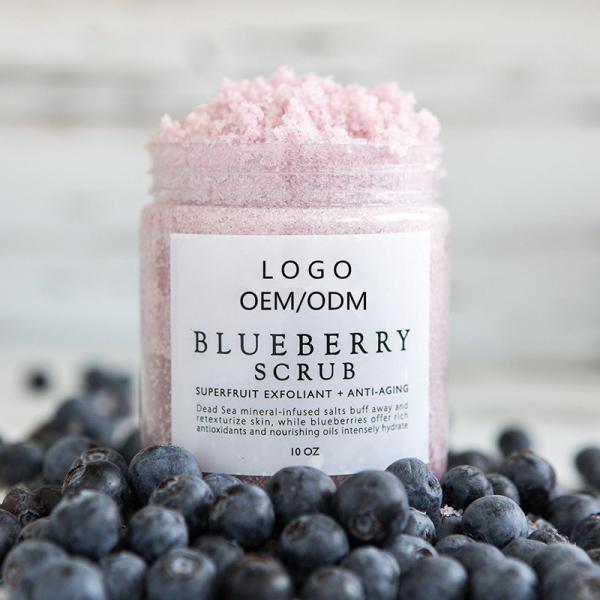 Blueberry Skin Care Body Scrub , Detoxifying Lightening Body Scrub Fit All Skin
