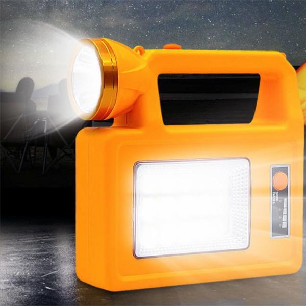 Outdoor Portable Led Solar Emergency Camping Light 3.7v 5000mA ABS Material
