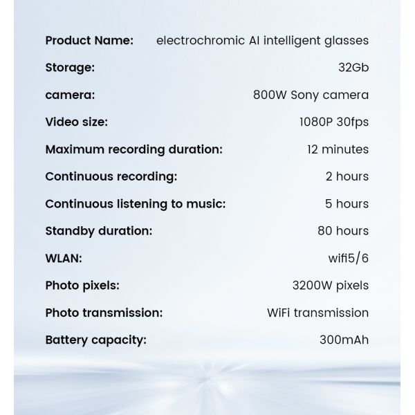 AI Sports Glasses Half-Frame Design G5 Smart Glass Al-Powered Translation