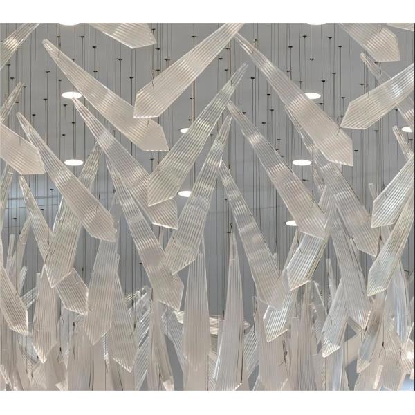 Большие коммерческие люстры Люксовые стеклянные люстры для конференц-центров