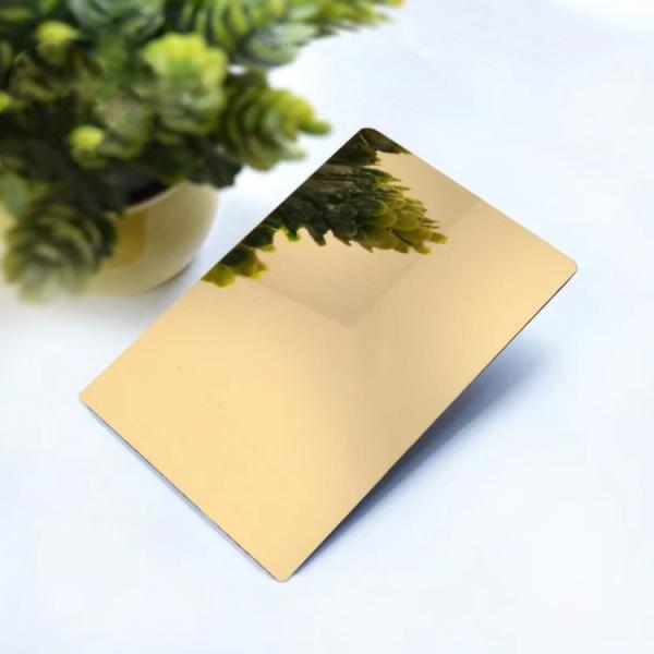 Kitchenware Inoxidable SS Coloured Sheet , Anti Oxidation Gold Stainless Steel Plate