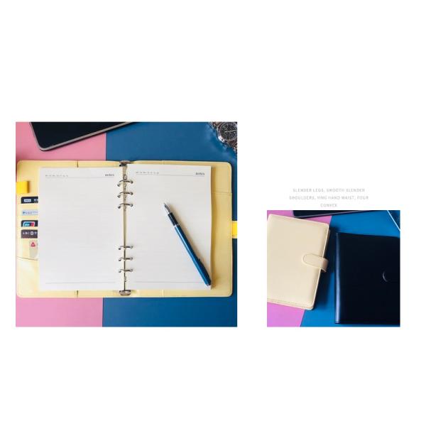 A5 A6 Carnet de notes à couverture en PU souple en différentes couleurs de cuir pour les besoins professionnels personnalisés