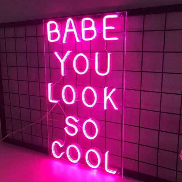 Custom Home Advertising LED Letter Light Hustle LED Neon Light Signs