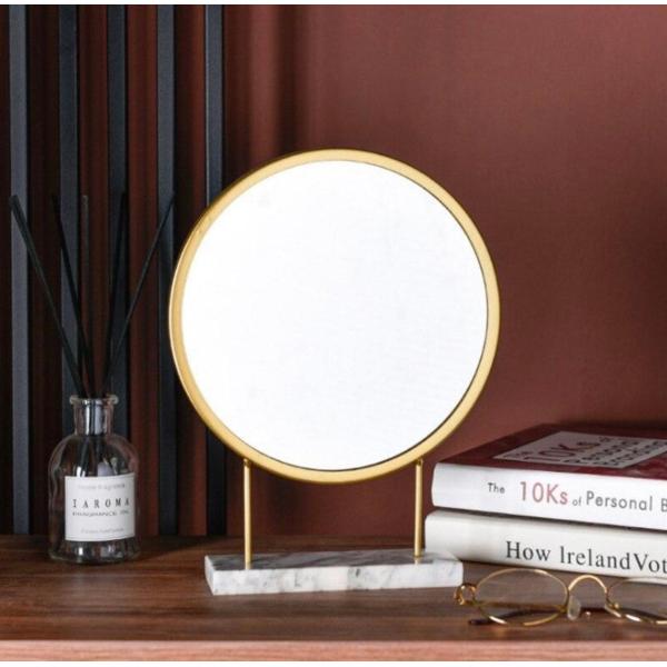Round Pocket Magnifying Makeup Mirror For Vanity Table Custom