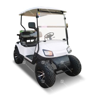 Carrinho de golfe de 2 lugares para todo o terreno ao ar livre para jardim comunitário 60 volts