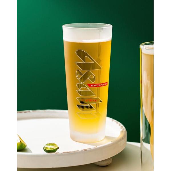 500ml Frosted Glass Drinking Cups 17.6 Ounce Hand Blown Glass Etching Beer Mugs