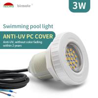 la piscine de VDE 12v de l'ABS 3W allume IP68 monté extérieur 180LM DC12V