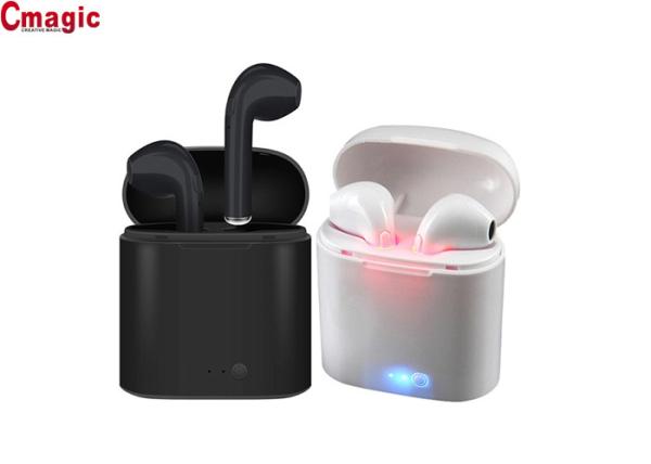 ABS Material Portable Wireless Earphones , Stereo Bluetooth 4.2 I7s Tws Earphones