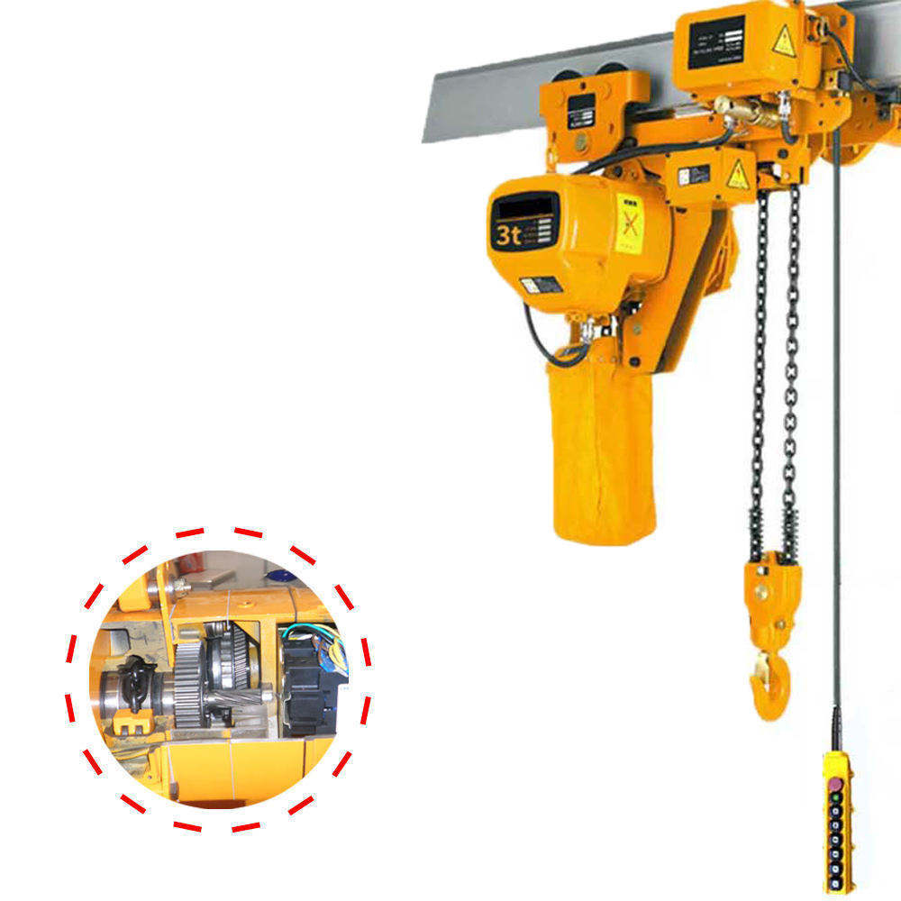G80 Chain Low Headroom Chain Hoist Compact 3 Ton Electric Chain Hoist IP54