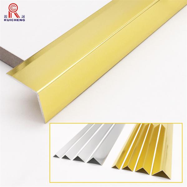 Wall Border L Shape Aluminium Trim Decorative Line Trim For Ceramic Protection