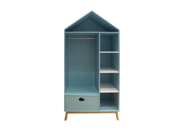 MDF BSCI House Shape Storage Armoire With Shelves And Drawers
