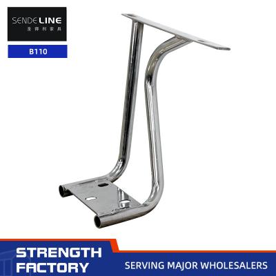 Universal Office Chair Armrest Replacement Chrome Plated Iron Chair Handrail 20mm dia