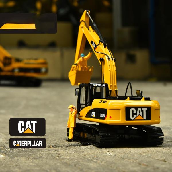 Carter 320DL Excavator Original Model Alloy Simulation Engineering Vehicle Decoration Handpiece Collection Ornaments