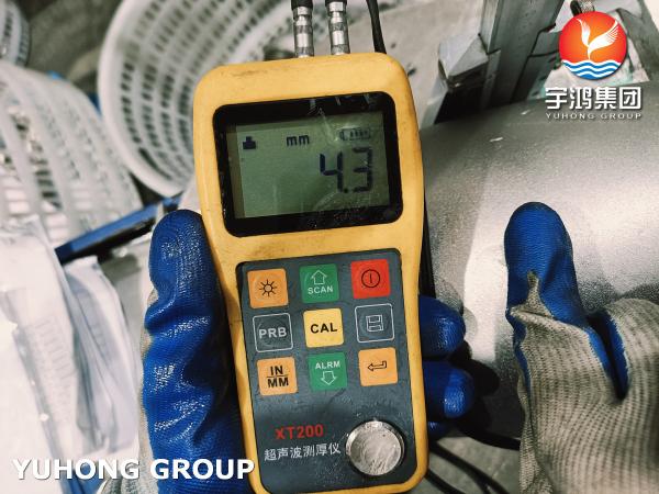 EN10253-4 1.4404 WP316L Acessórios para tubos de aço inoxidável de cotovelo para instalações de tratamento de água