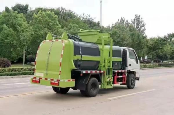 Manual Transmission Sanitation Cleaning Truck Medium Garbage Trucks Large Scale