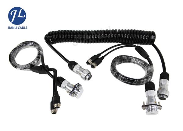 Five Pin CCTV Camera Extension Din Cable Backup Camera System For Trucks