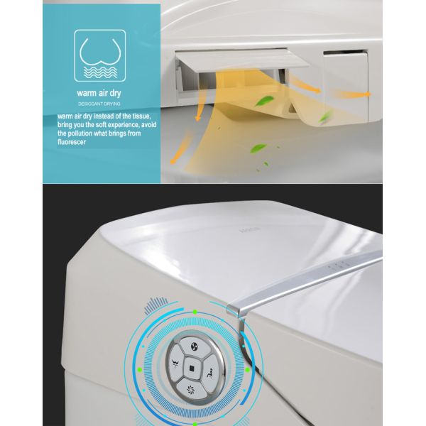 ARROW Smart Toilet with Buttocks Washing Self-cleaning Smooth Glazed Ceramic and Soft Closing Cover Seat