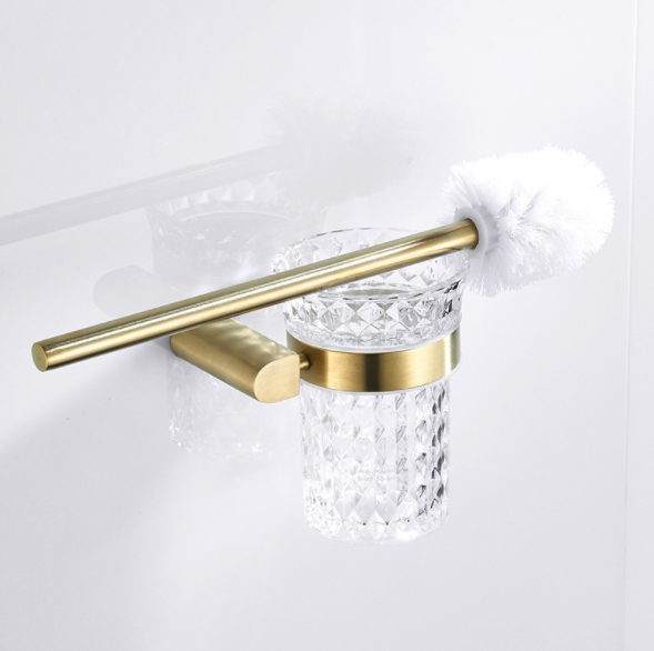 Beautful Bathroom Cleaning Toilet Brush Holder Wall Mounted Stainless Steel