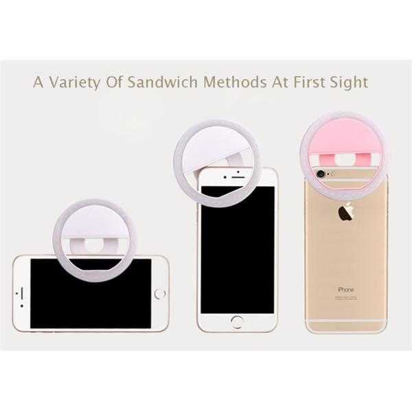 Свет заполнения красоты смартфона пластиковый PL001 5600K 8.2x2.9cm