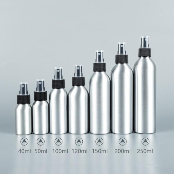 Customized Label Empty 100ml 200ml 300ml 500ml 1000ml Aluminum Bottles Spray Fine Mist Lid for Lotion Shampoo Essential Oil