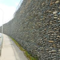 Boîte en gabion tissée revêtement de canal de génie hydraulique revêtement en maille flexible remplissage de roche