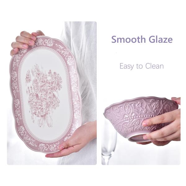 Ceramic Valentine'S Day Porcelain Gift Set For St Valentin Under Glazed