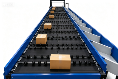 Multi-Angle Diverting High Efficiency Wheel Sorter for Automated Parcel Sorting