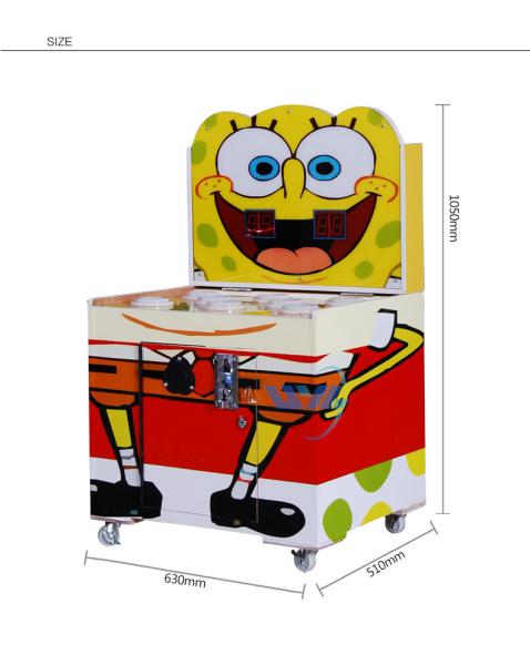 Frog Hamster Game Coin Operated Arcade Machines L510*W630*H1050mm For Kids
