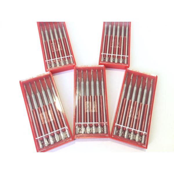 Polishing / Grinding Dental Carbide Burs 2.35mm Shank Silver White Color