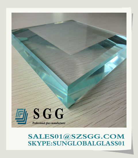 High quality tempered glass 12mm