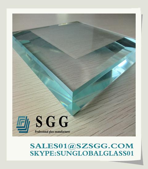 High quality tempered glass 19mm