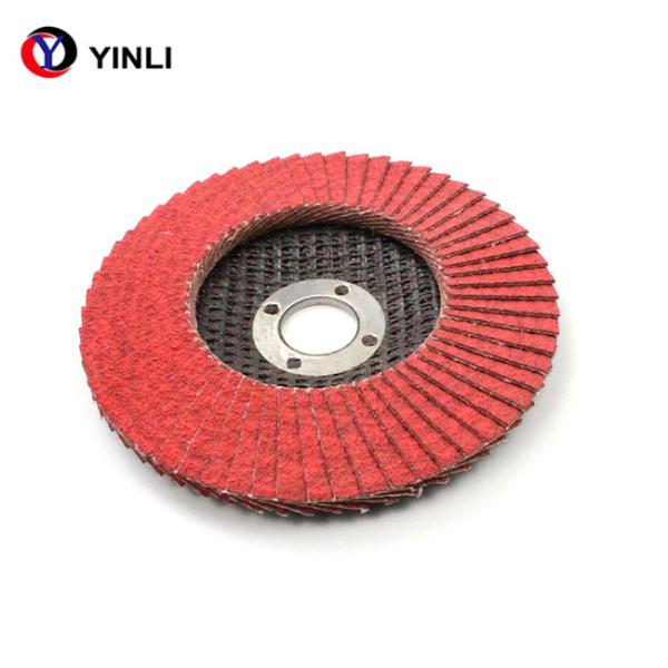 120 disco da aleta de Grit Red Ceramic Flap Wheel VSM para o moedor de ângulo