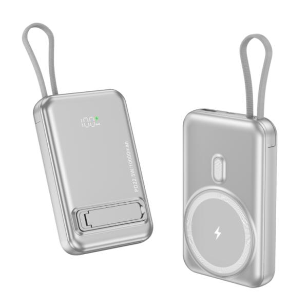 Smartphone Magsafe Power Bank With Stand , Portable Fast Charging Power Bank 10000mAh