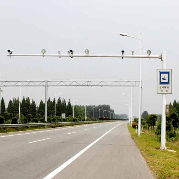 Round 10m CCTV Steel Pole , Tapered Solar CCTV Pole Galvanized