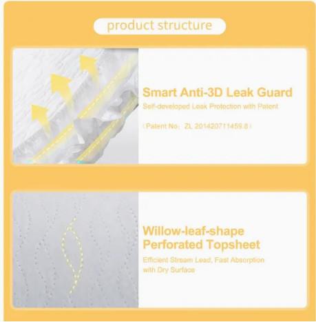 Disposable wholesale tape diaper with Yeebo Diaper