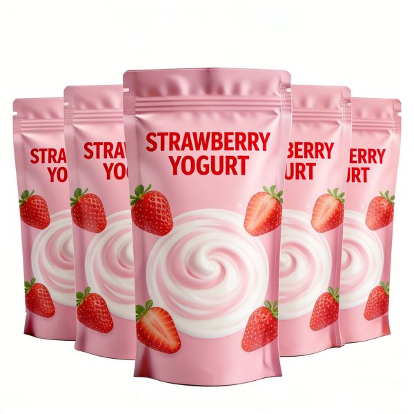 MOQ 100pcs Custom Logo Printed Stand up Zipper Bags Food Grade Resealable Pouches for Snacks