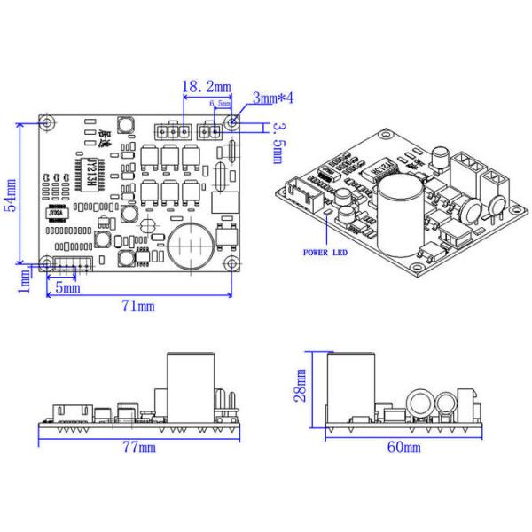 JYQD-V8.8 высоковольтный 110VAC/22VAC водитель мотора входного сигнала BLDC