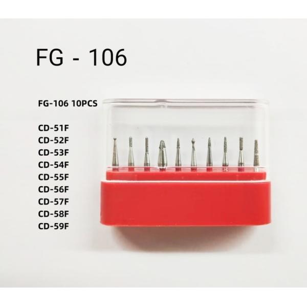 FG высокоскоростное полирование вращающийся бур хирургический устойчивость сталь зубной бриллиантовый бур