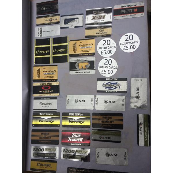 golf label ,  golf labels ,  golf shaft label,  golf shaft labels , golf tag
