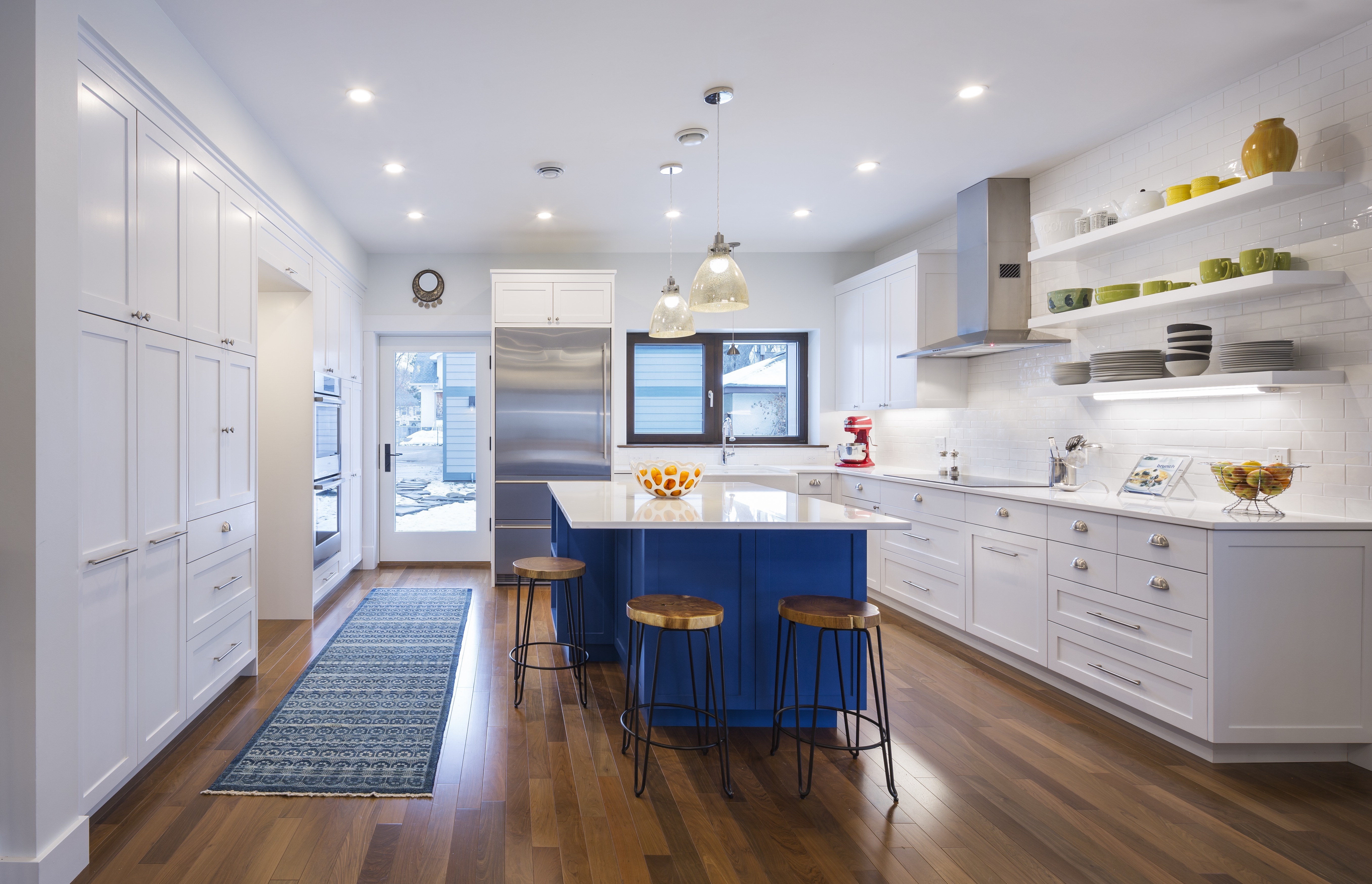 Custom Kitchen Island Cabinet Roman Series with Adjustable Shelves