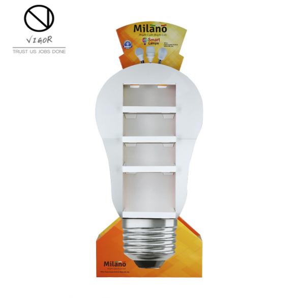 Custom Cardboard Pop Floor Displays for Advertising Retail Shop Lamp Bulb Display