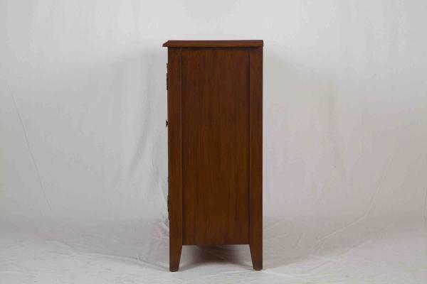 3 Adjustable Shelves Home Wood Furniture Cabinet With 4 Pattern Storage Drawers