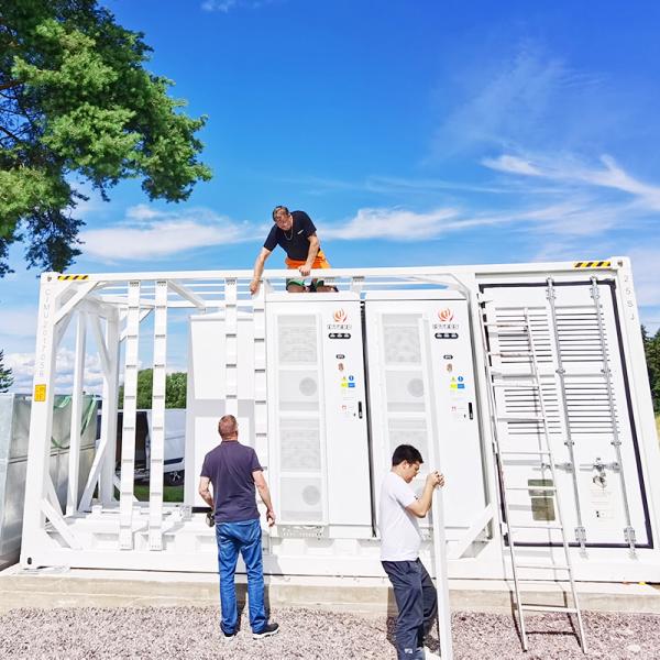 AC/DC Dual-Coupling Container Battery Storage Forced Air Cooling & HVAC Temp Control FAS+FM200 Fire ≤75dB Noise