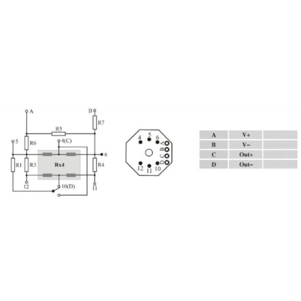 HT26V 10V Piezoresistive Silicon Pressure Sensor Diaphragm Sensor Core OEM