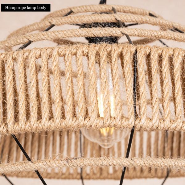 Retro Nordic Chandelier Clothing Store Industrial  Rope Headlight Lamp（WH-VP-202)