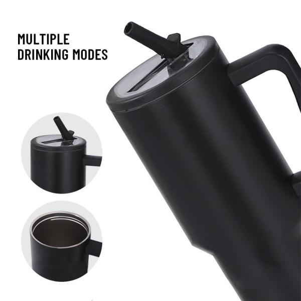 Botellas personalizadas de acero inoxidable a granel de 40 oz. Compatibles con la FDA, sin BPA, de uso pesado.