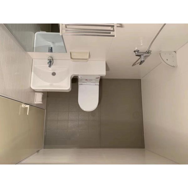 one-piece molded SMC vanity basin  lightweight durable SMC washbasin